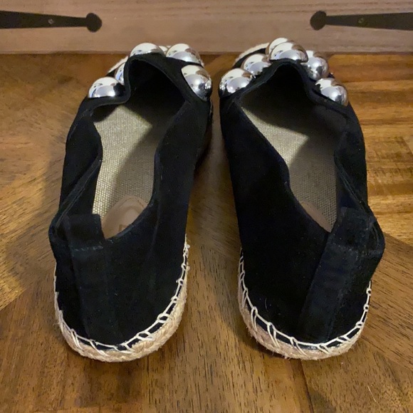 SCHUTZ Pilla Mega Studded Suede Espadrilles 6.5 - Picture 7 of 11
